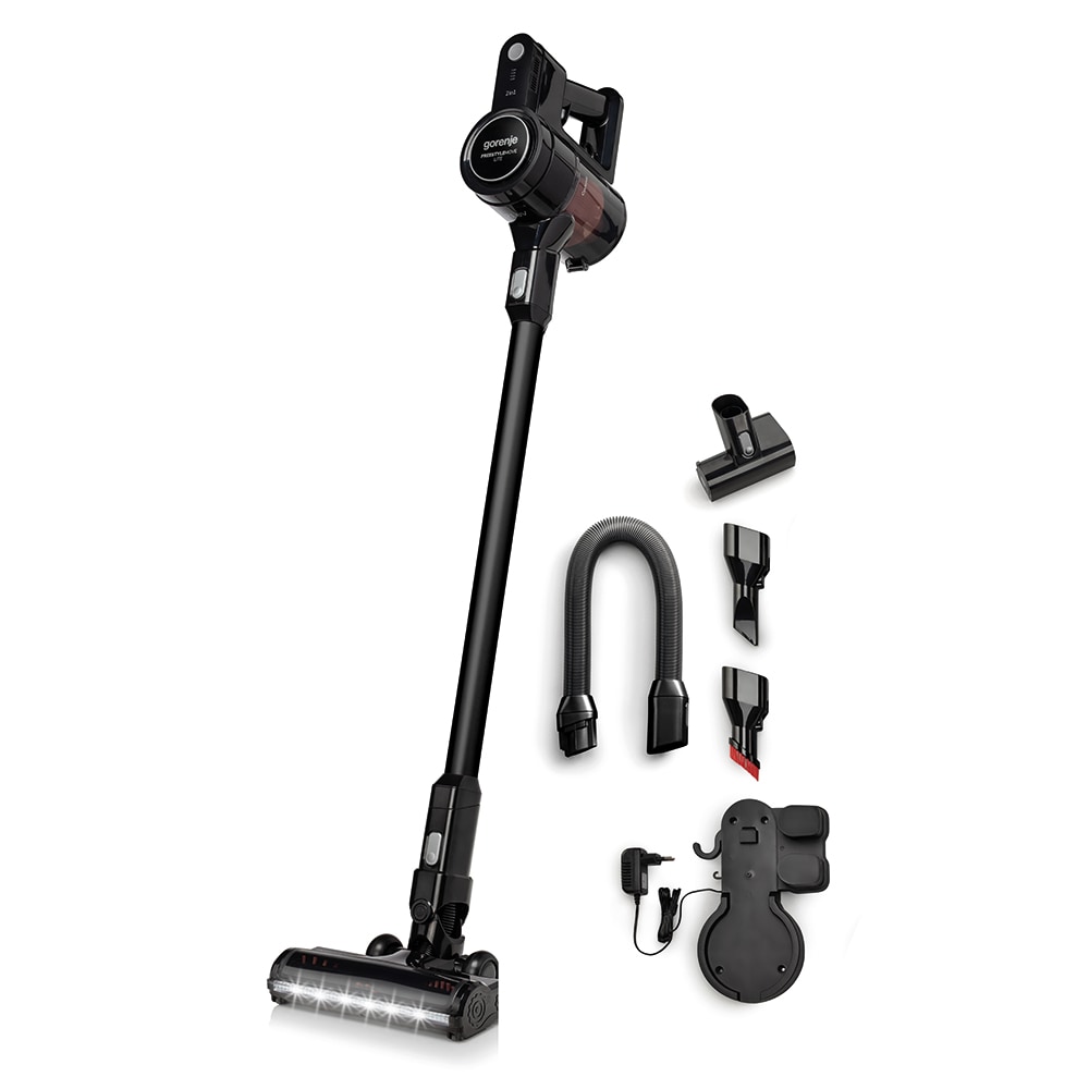 Aspirator vertical GORENJE SVC216FMLBKII, 0.5l, 21.6V, autonomie max 45 min, iluminare LED, negru 