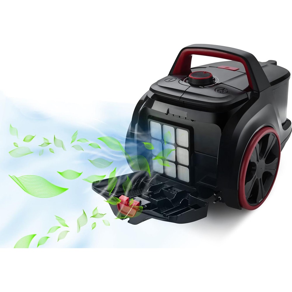 Aspirator fara sac GORENJE VC1801SFABKR, 3l, 850W, 78dB, rosu-negru