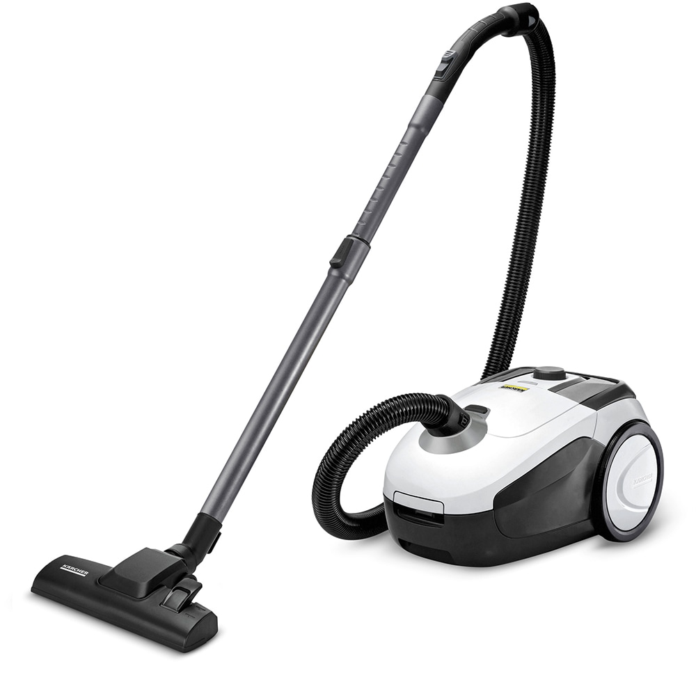 Aspirator cu sac KARCHER VC2 Premium, 2.8l, 700W, 76dB, alb-negru