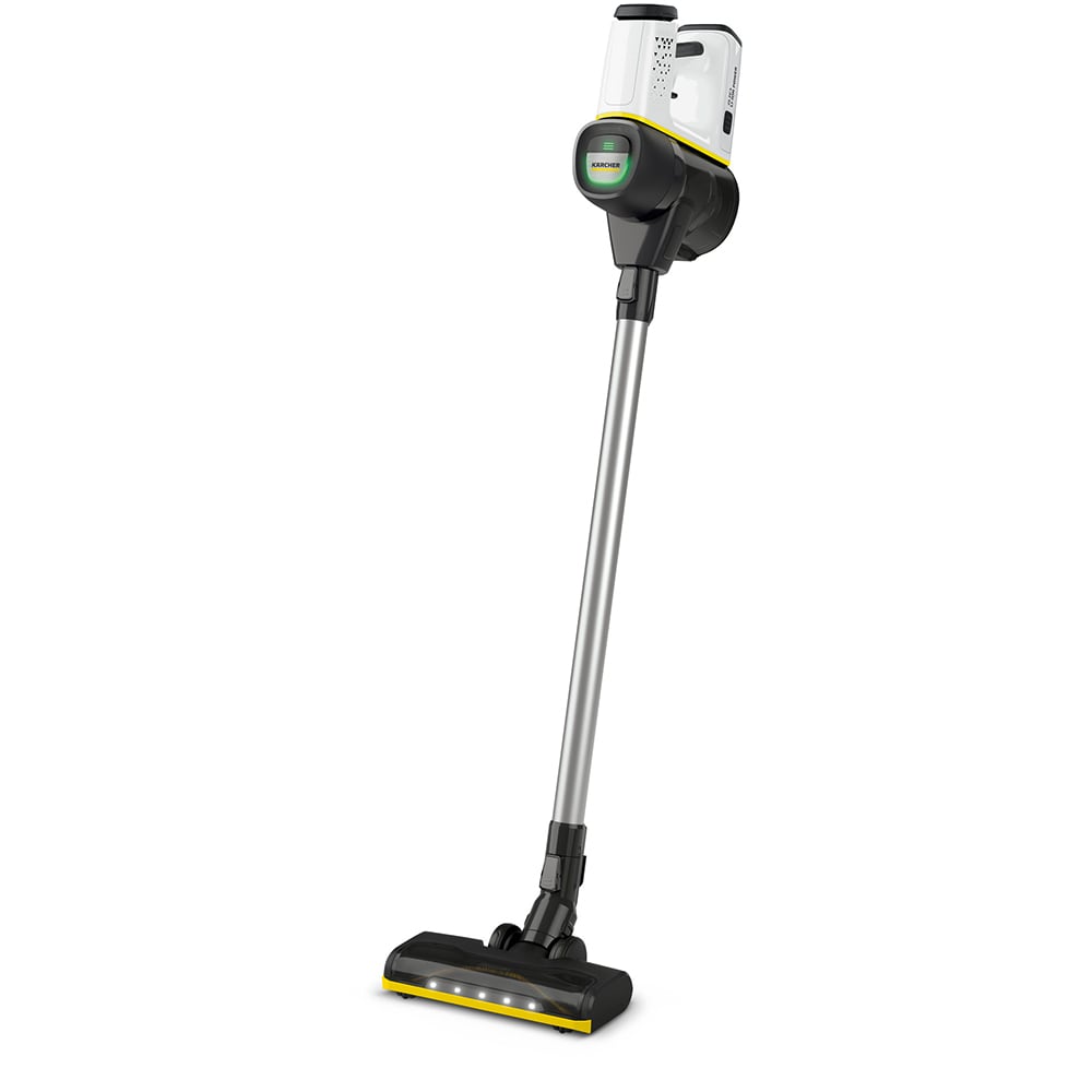 Aspirator vertical KARCHER VC 6 Cordless Ourfamily, 0.8l, 25.2V, autonomie max 50 min, negru-alb
