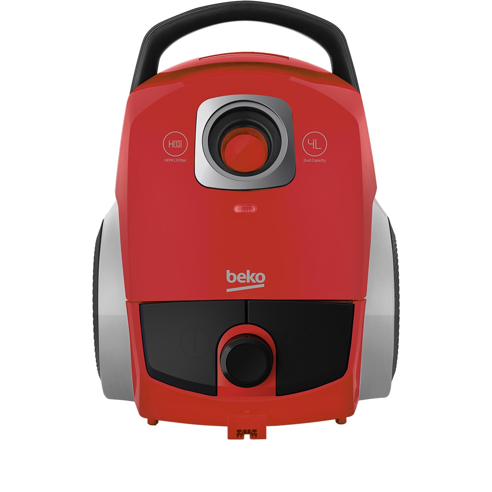 Aspirator cu sac BEKO PerformCyclone VCC44401AR, 4l, 800W, 75dB, rosu-negru 