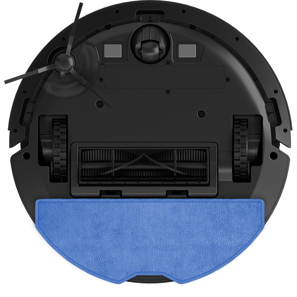 Aspirator robot 2in1 BEKO RoboSmart VRR84314VB, 0.4l, 14.4V, autonomie max 250 min, Wi-Fi, functie mop, negru-argintiu