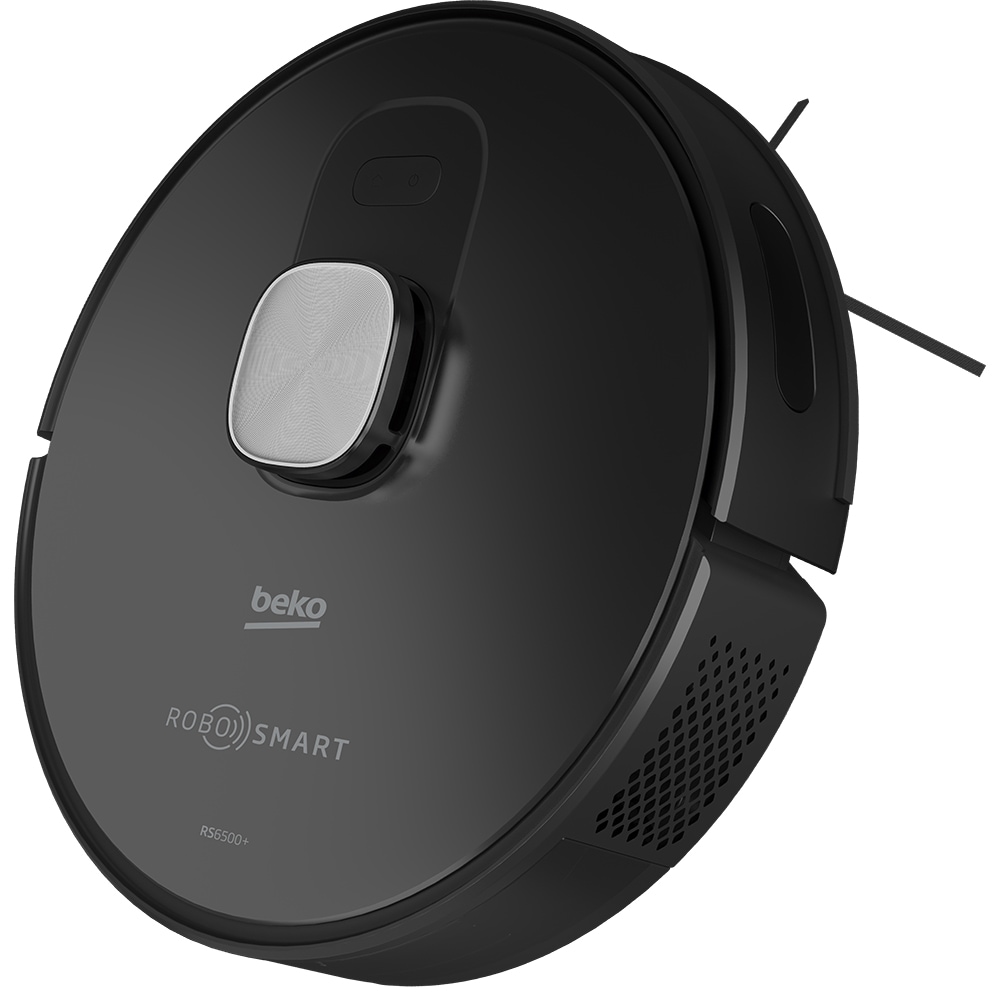 Aspirator robot 2in1 BEKO RoboSmart VRR94314VB, 0.4l, 14.4V, autonomie max 250 min, Wi-Fi, functie mop, negru