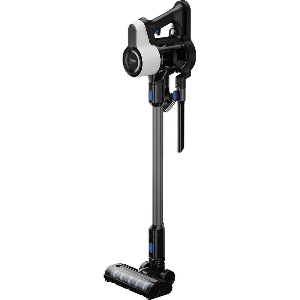 Aspirator vertical BEKO ErgoClean VRT61225VW, 0.55l, 25.2V, autonomie max 45 min, argintiu-negru