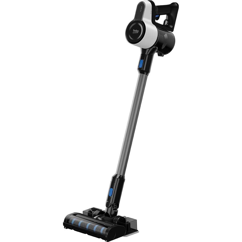 Aspirator vertical BEKO ErgoClean VRT61225VW, 0.55l, 25.2V, autonomie max 45 min, argintiu-negru