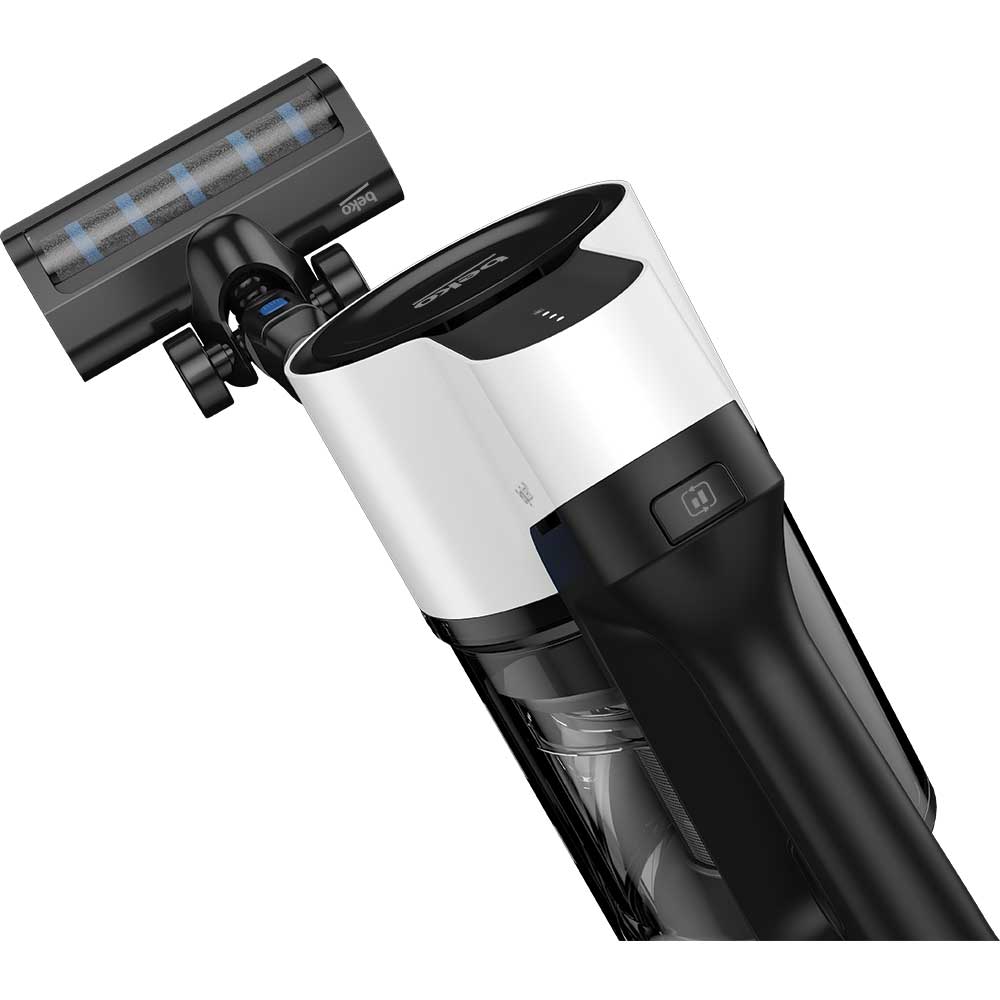 Aspirator vertical BEKO ErgoClean VRT61225VW, 0.55l, 25.2V, autonomie max 45 min, argintiu-negru