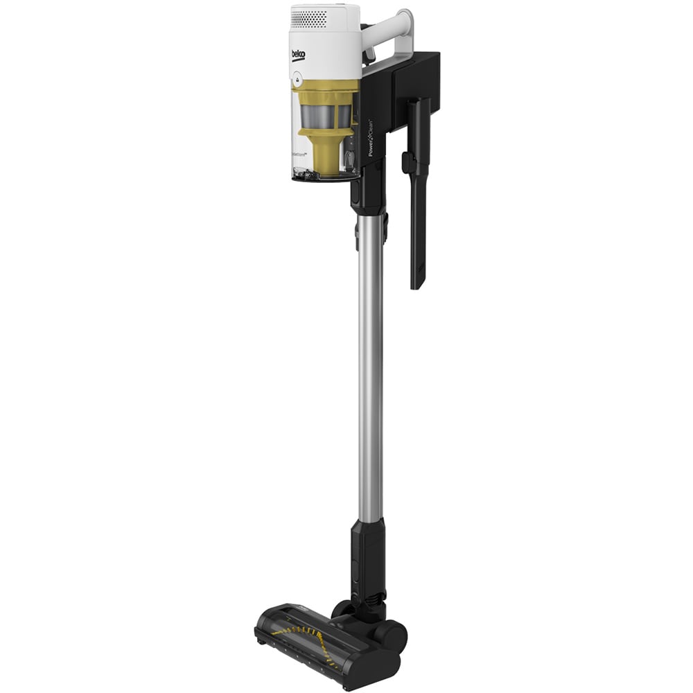 Aspirator vertical 2in1 BEKO PowerClean VRT76325VW, 0.5l, 25.2V, autonomie max 60 min, alb-negru