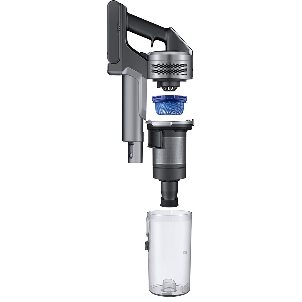 Aspirator vertical SAMSUNG Jet 75 Pet Extra VS20T7566T5/GE, 0.8l, 21.9V, autonomie max 120 min, argintiu inchis-negru