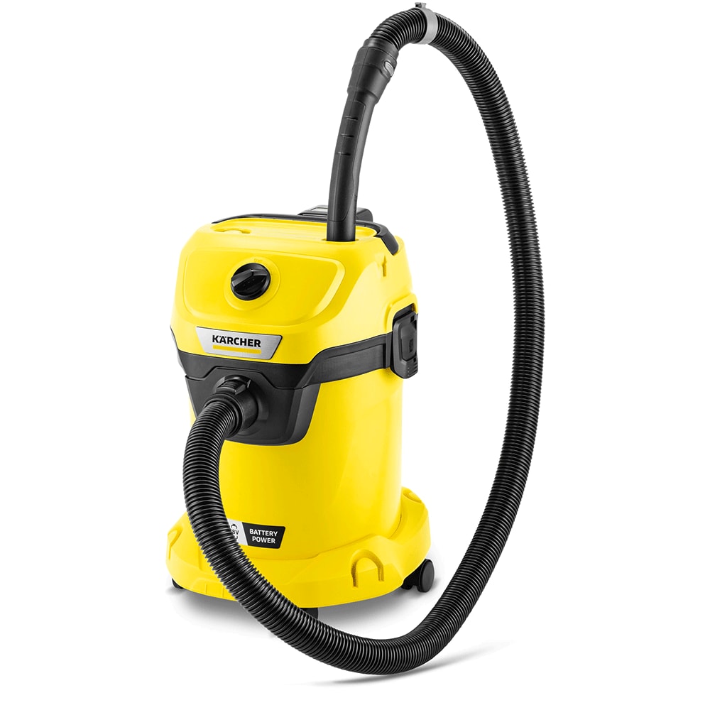 Aspirator fara sac KARCHER WD 3 18, 17l, 225W, 78dB, galben-negru
