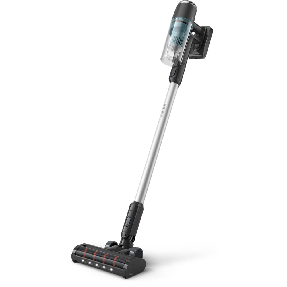 Aspirator vertical PHILIPS XC3133/01, 25.2 V, 0.27l, autonomie max 60 min, PowerCyclone 8, negru-albastru
