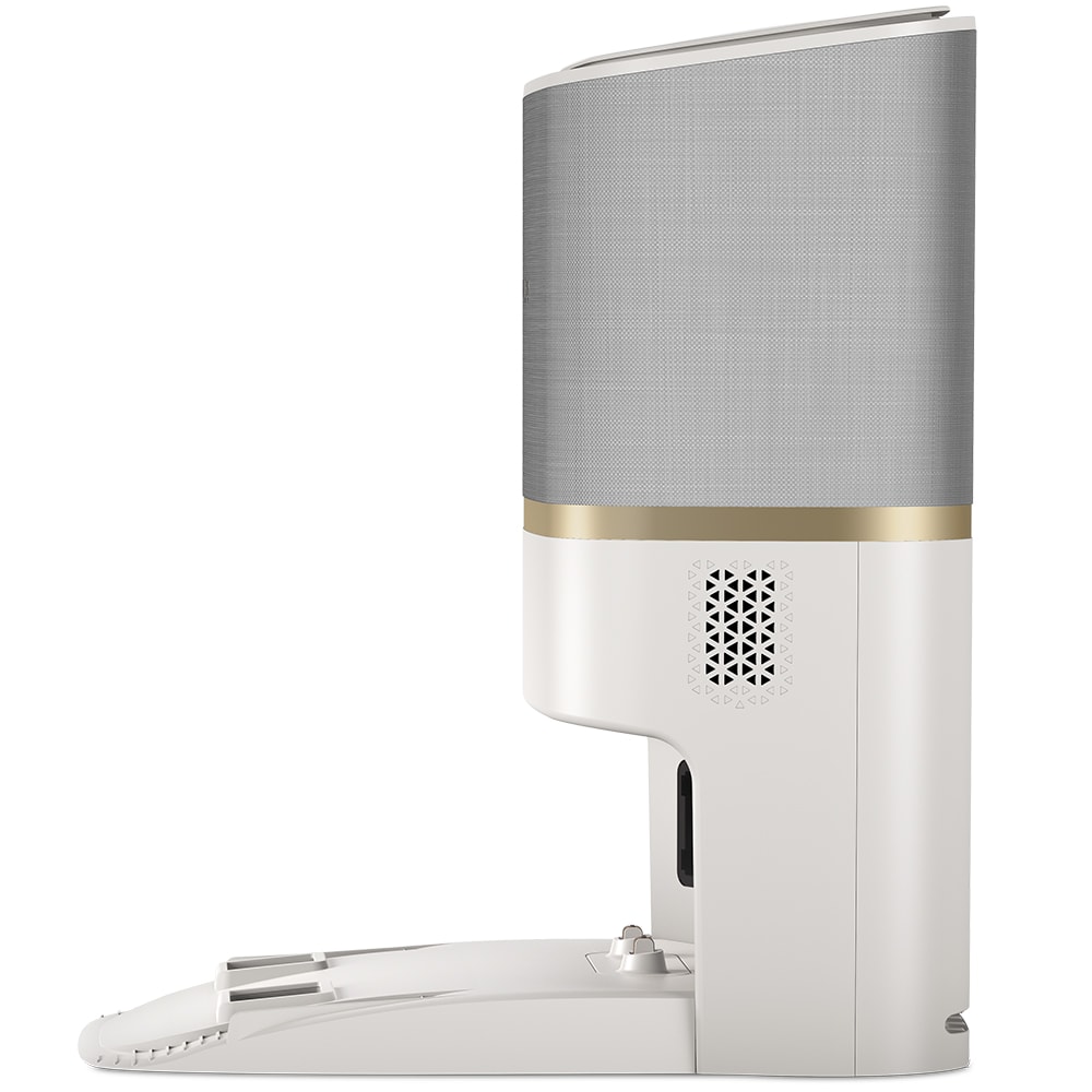Aspirator robot PHILIPS Seria 7000 Aqua HomeRun XU7100/02, 0.26l, 14.4V, autonomie max 180 min, Wi-Fi, functie mop, alb-auriu