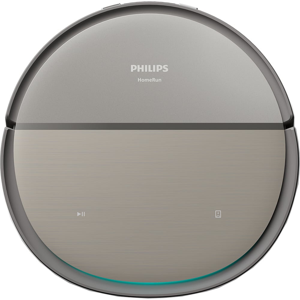 Aspirator robot PHILIPS HomeRun Seria 9000 XU9100/10, 0.22l, 14.4V, autonomie max 280 min, Wi-Fi, PowerCyclone Aqua, argintiu-negru