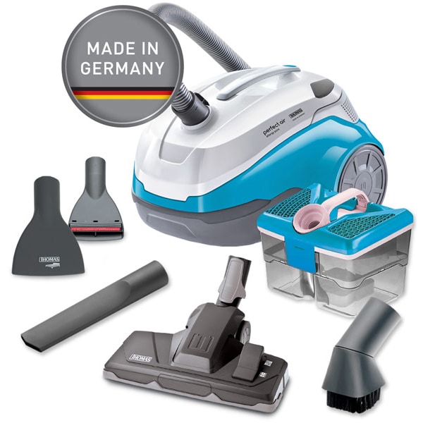 Aspirator cu filtrare prin apa THOMAS Perfect Air Allergy Pure 786526, 1.8l, 1700W, albastru-alb