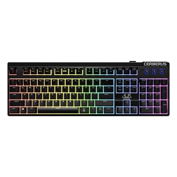 Tastatura Gaming mecanica ASUS Cerberus Mech RGB, Kaihua Switch, USB, Layout US, negru