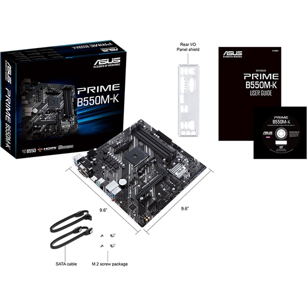 Placa de baza ASUS PRIME B550M-K, Socket AM4, mATX