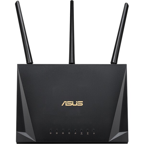 Router Wireless Gigabit ASUS RT-AC65P, Dual-Band 450 + 1300 Mbps, USB 3.1, negru