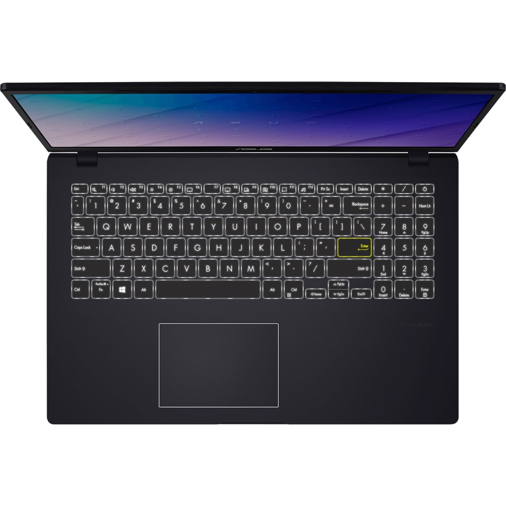Laptop ASUS E510KA-BQ1204, Intel Celeron N4500 pana la 2.8GHz, 15.6" Full HD, 8GB, SSD 512GB, Intel UHD Graphics, Free Dos, Star Black