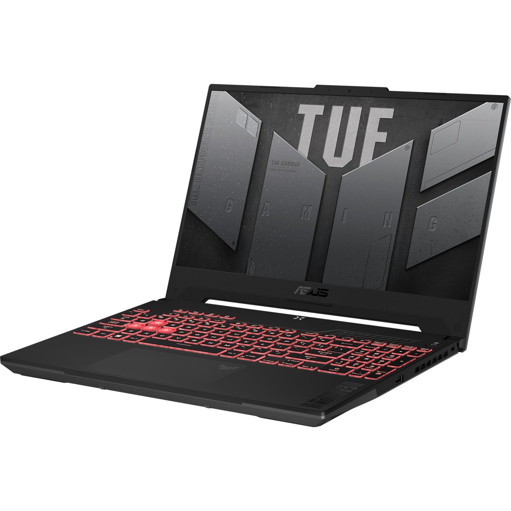 Laptop Gaming ASUS TUF A15 FA507UV-LP170, AMD Ryzen 9 8945H pana la 5.2GHz, 15.6" FHD, 16GB, SSD 512GB, NVIDIA GeForce RTX 4060 8GB, Free DOS, Mecha Gray