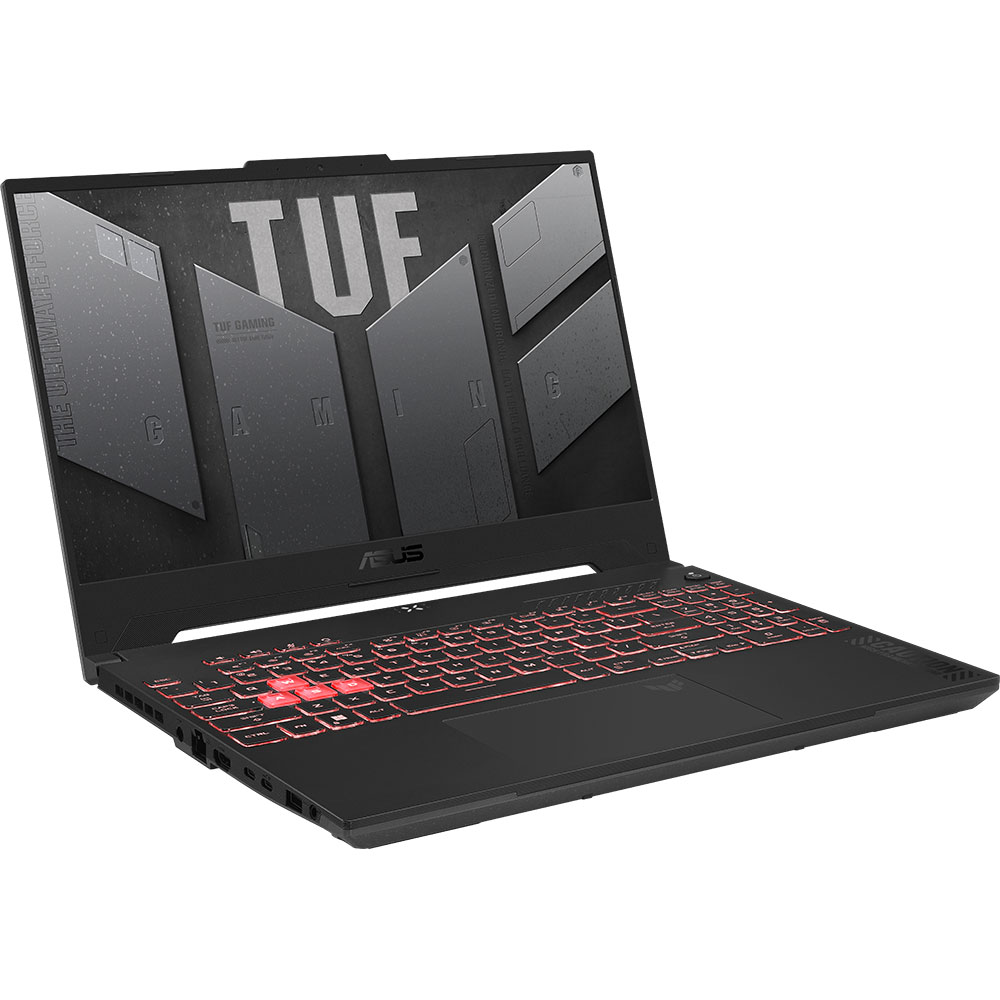 Laptop Gaming ASUS TUF A15 FA507NUR-LP005, AMD Ryzen 7 7435HS pana la 4.5GHz, 15.6" FHD, 16GB, SSD 512GB, NVIDIA GeForce RTX 4050 6GB, Free DOS, Mecha Gray
