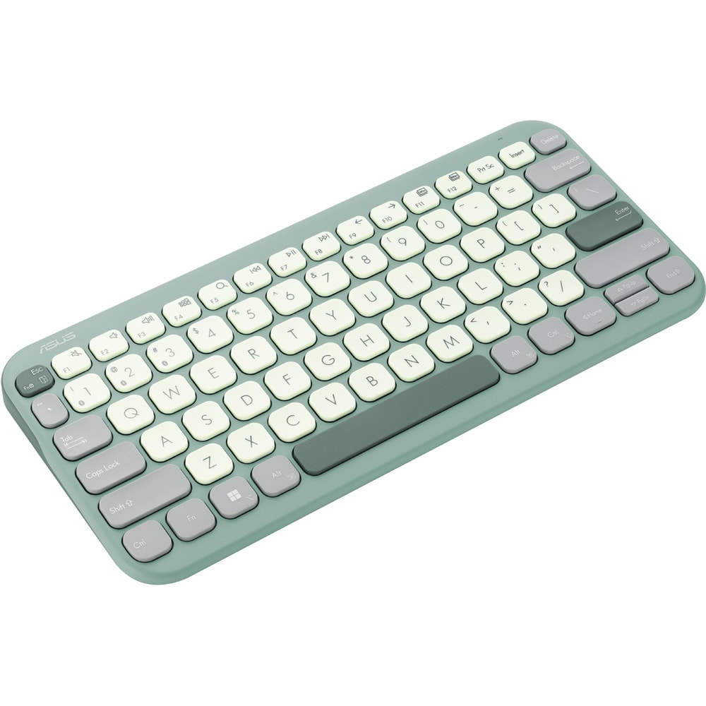 Tastatura Wireless ASUS KW100, Bluetooth, Layout US INT, Green Tea Latte