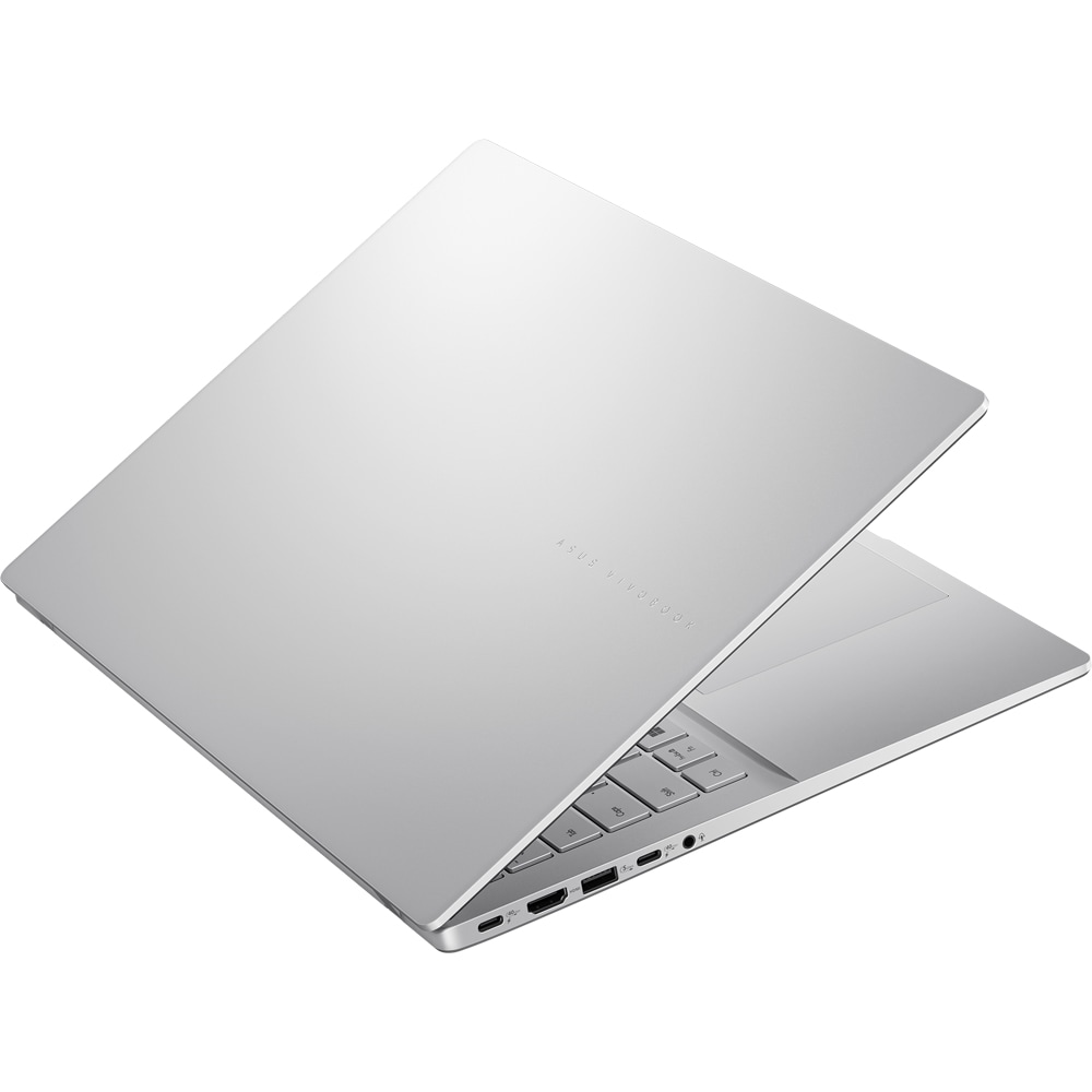 Laptop ASUS Vivobook S16 S3607QA-SH060X, Snapdragon X  X1-26-100 pana la 2.98GHz, 16" WUXGA, 16GB, SSD 1TB, Qualcomm Adreno, Windows 11 Pro, Cool Silver