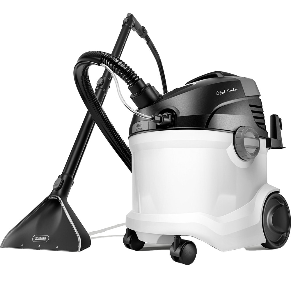 Aspirator cu spalare KARCHER SE 6 Signature Line, 4l, 1000W, alb-negru