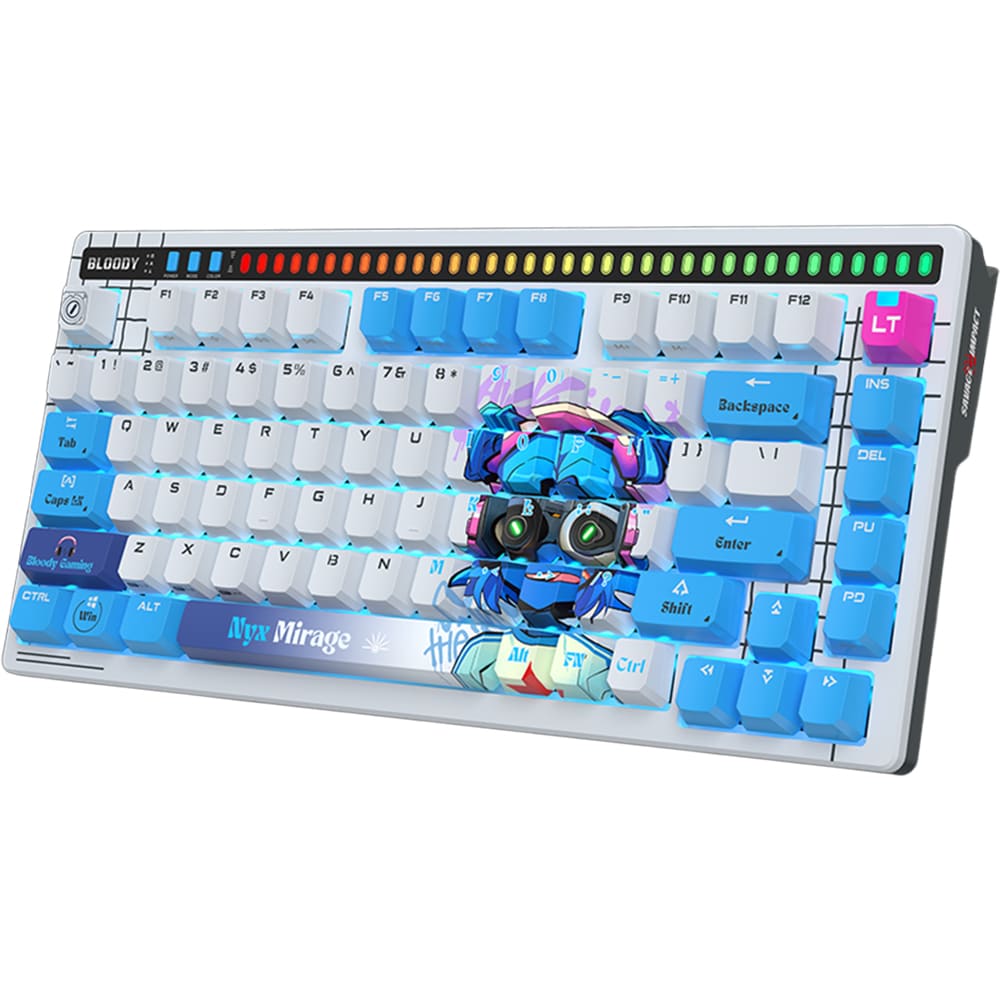 Tastatura Gaming mecanica A4TECH Bloody AT75 Nyx Mirage, USB, Layout US, multicolor