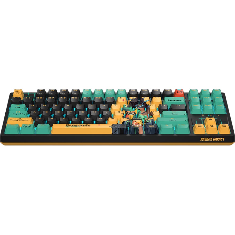 Tastatura Gaming mecanica A4TECH Bloody AT87 Renegade, USB, Layout US, multicolor