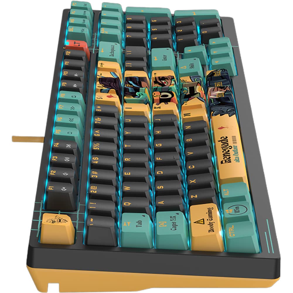 Tastatura Gaming mecanica A4TECH Bloody AT98 Renegade, USB, Layout US, multicolor