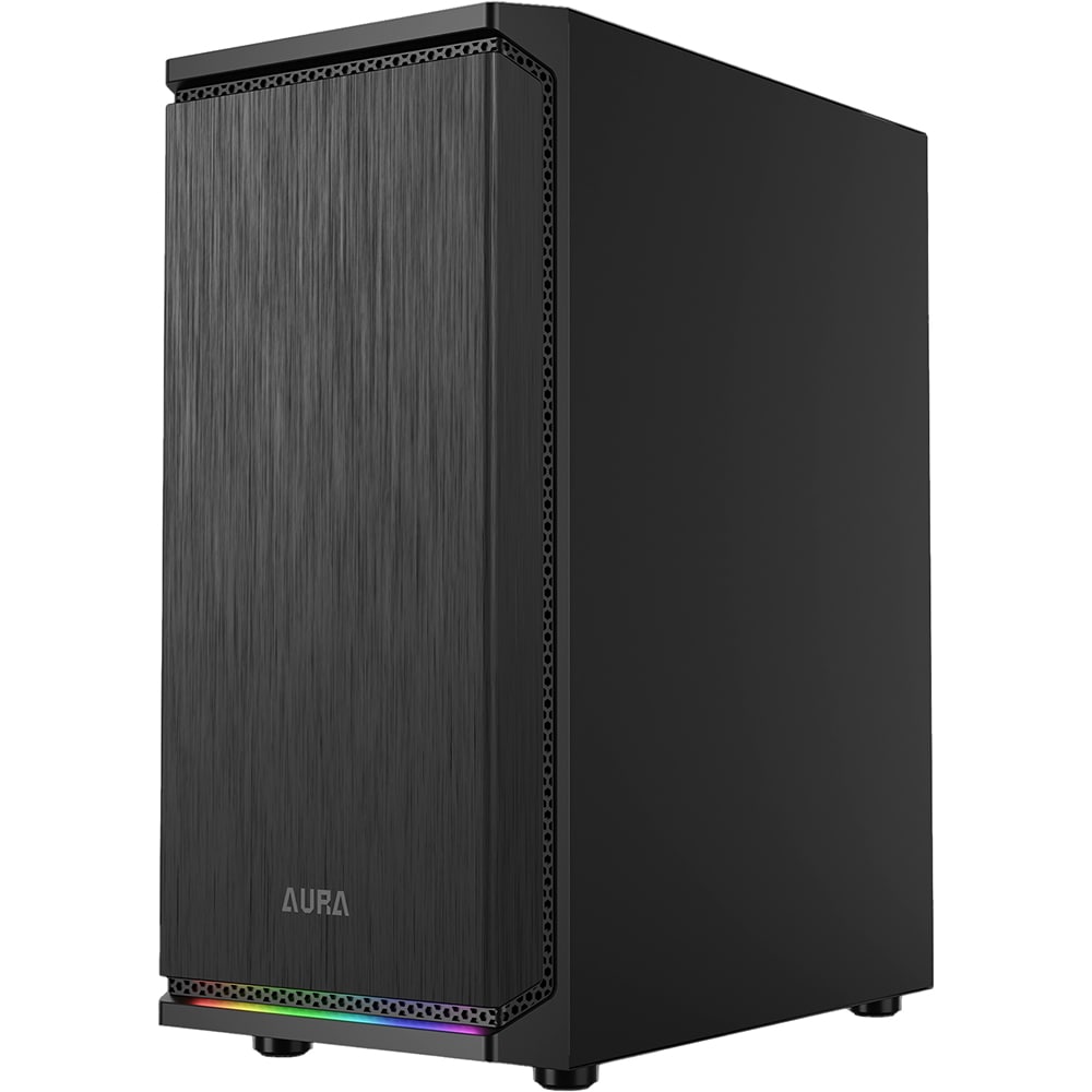 Carcasa PC GAMDIAS AURA GC8 ARGB, USB 3.0, Fara sursa, iluminare ARGB, negru