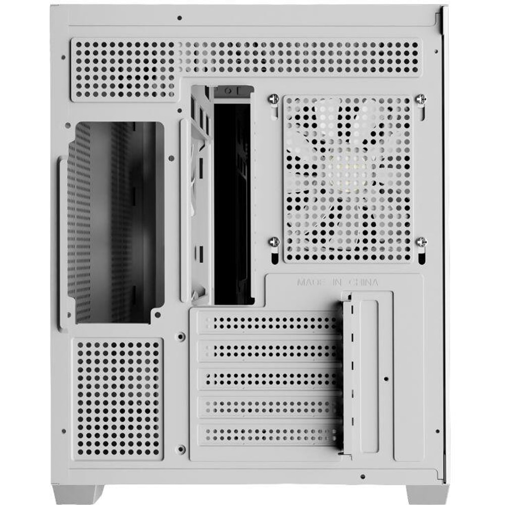 Carcasa PC GAMDIAS Aura GC10M V2 WH ARGB, USB Type C, Fara sursa, iluminare ARGB, alb