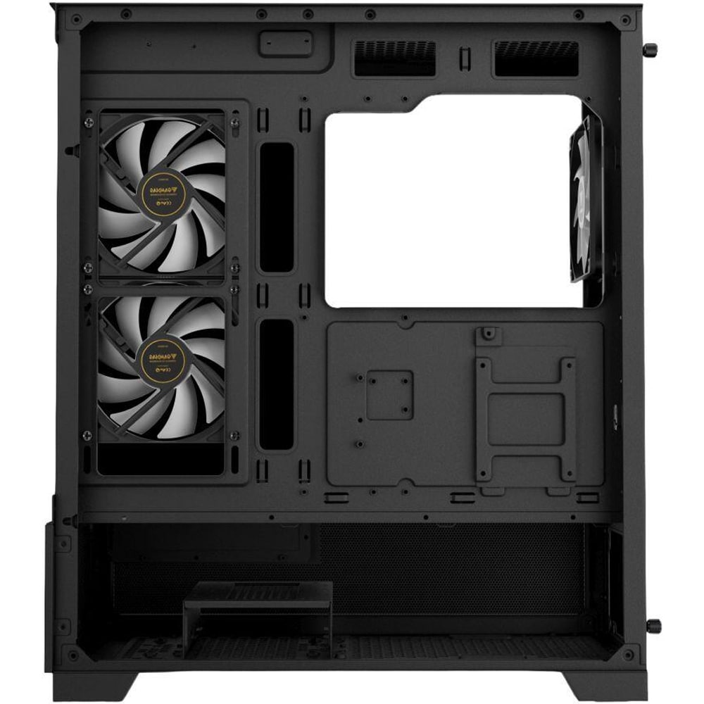 Carcasa PC GAMDIAS Aura GC12, USB Type C, Fara sursa, iluminare ARGB, negru