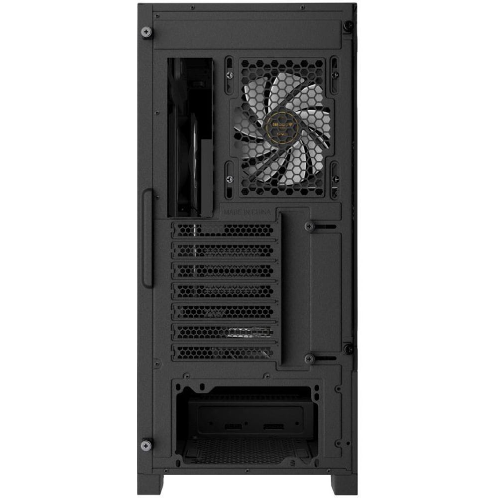 Carcasa PC GAMDIAS Aura GC12, USB Type C, Fara sursa, iluminare ARGB, negru