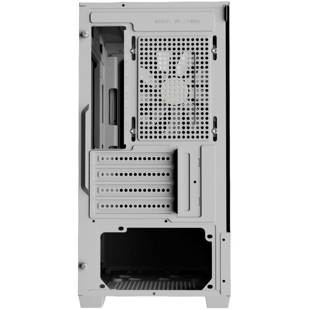 Carcasa PC GAMDIAS Aura GC9M Elite WH ARGB, USB Type C, Fara sursa, iluminare ARGB, alb