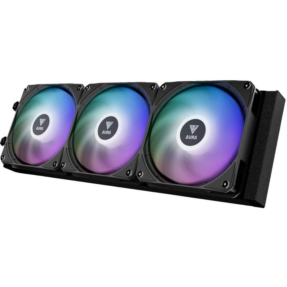 Cooler procesor cu racire lichida GAMDIAS Aura GL360 LCD, 3x120mm