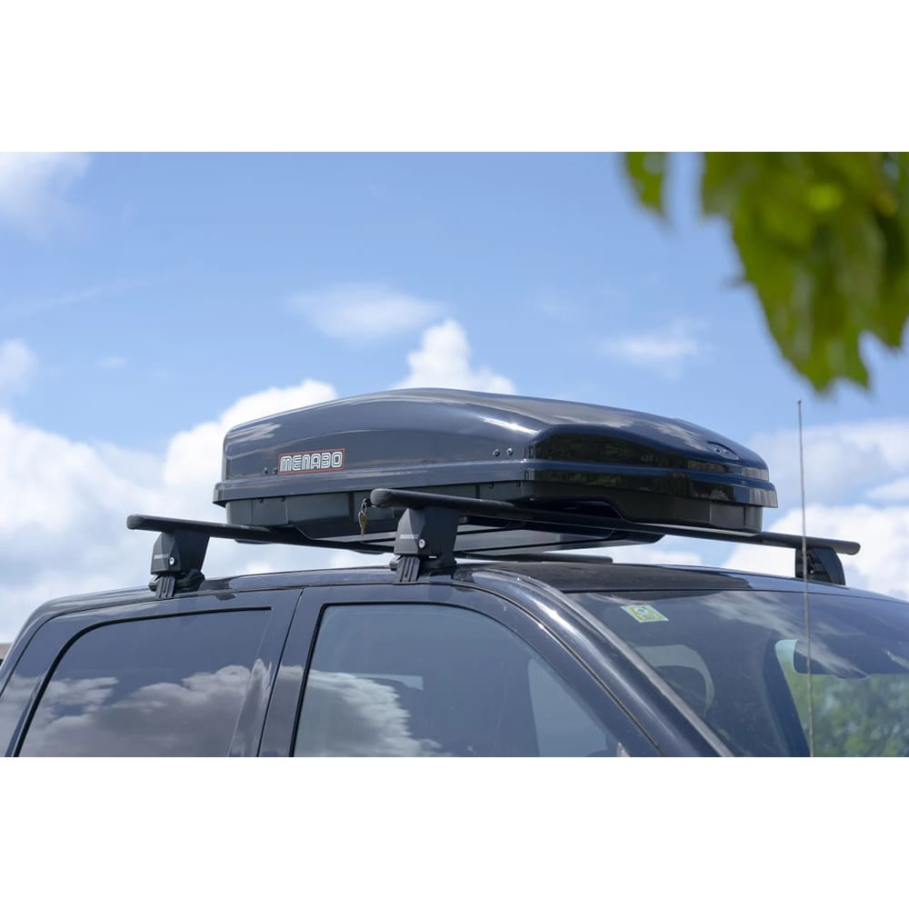 Cutie portbagaj MENABO Satellite, 330l, negru lucios