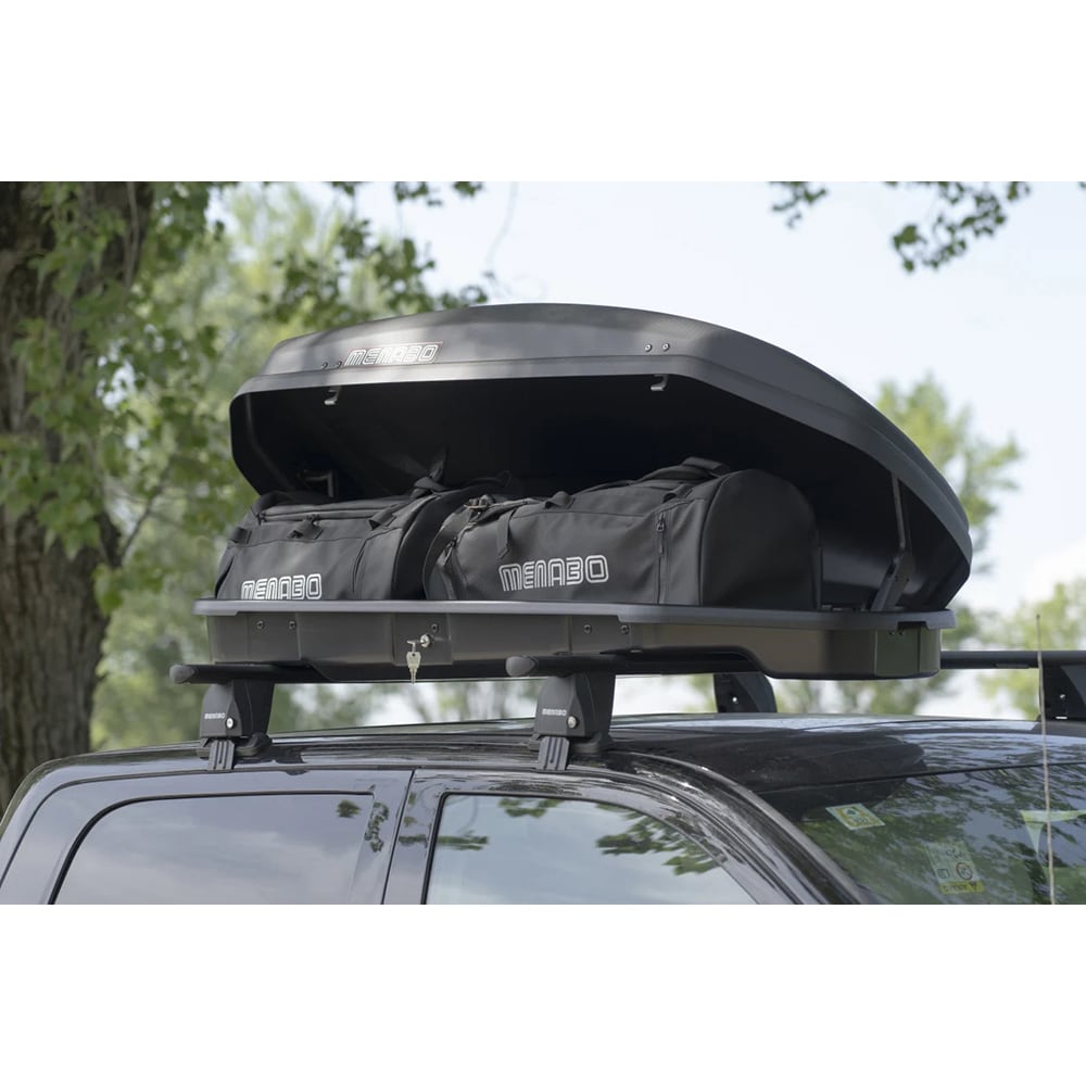 Cutie portbagaj MENABO Satellite, 330l, negru mat