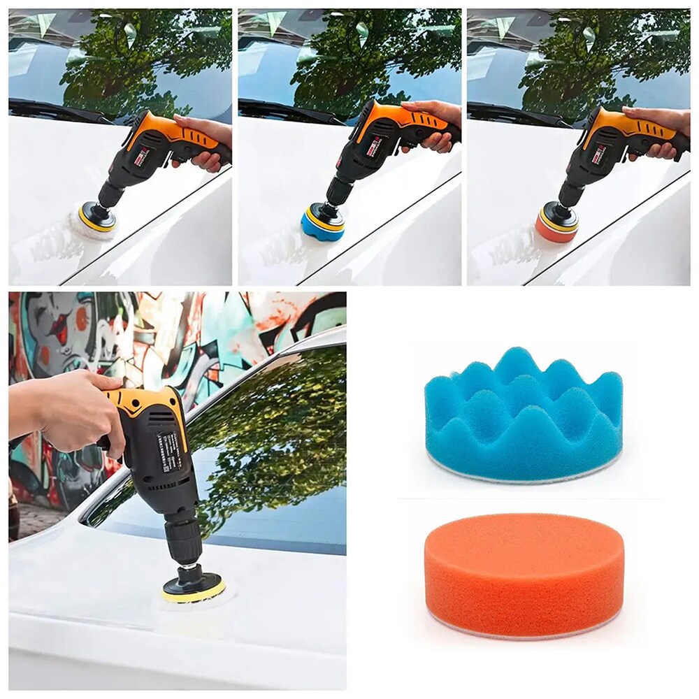 Set polish auto ROLL FAST 10002R, taler 8cm, 11 piese