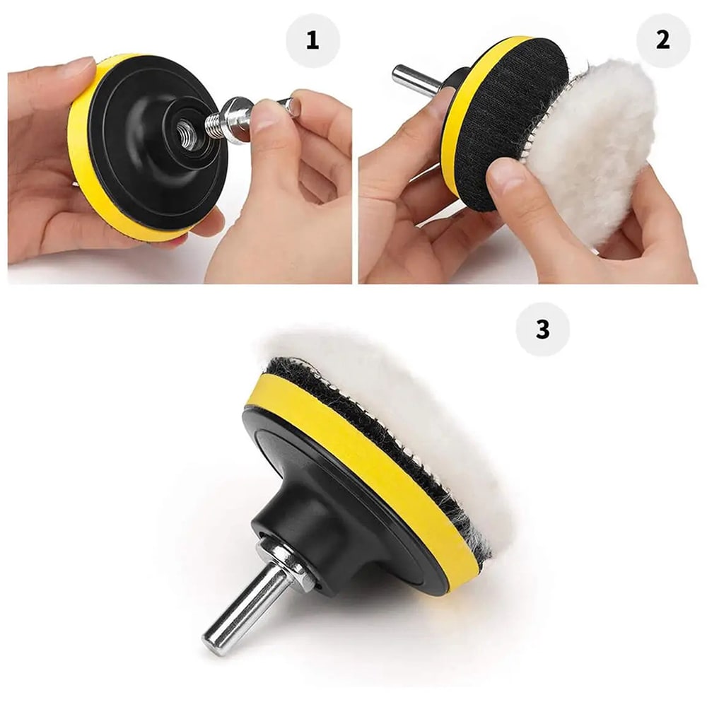 Set polish auto ROLL FAST 10002R, taler 8cm, 11 piese