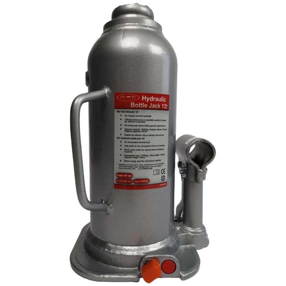 Cric hidraulic ROLL FAST 10012R, 12 tone, gri