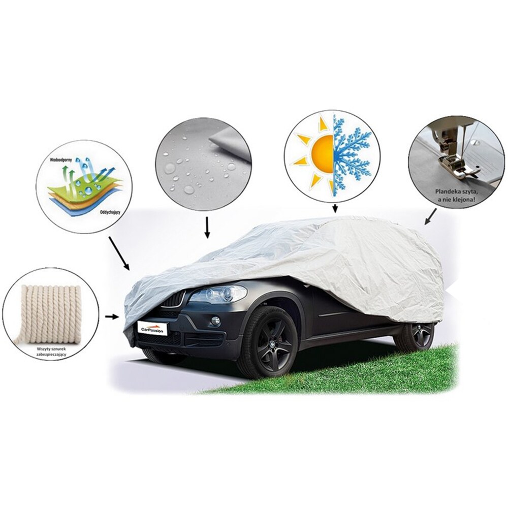 Prelata auto CARPASSION, XL, gri