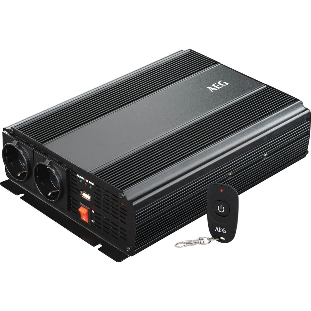 Invertor de tensiune AEG 10057, 1000W, 12V, 230V