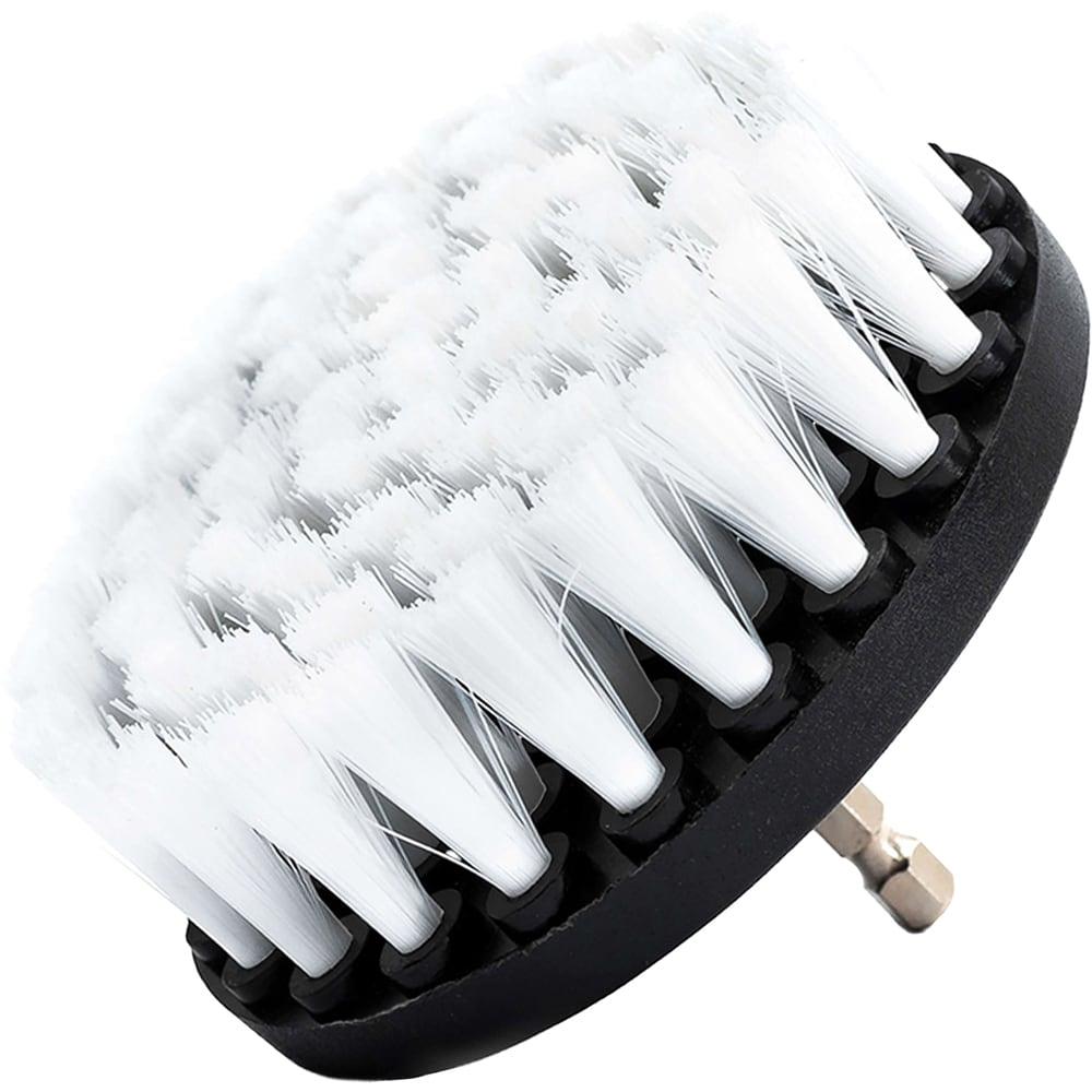 Perie auto mocheta ROLL FAST 10092R, 10cm, rotativa, alb-negru