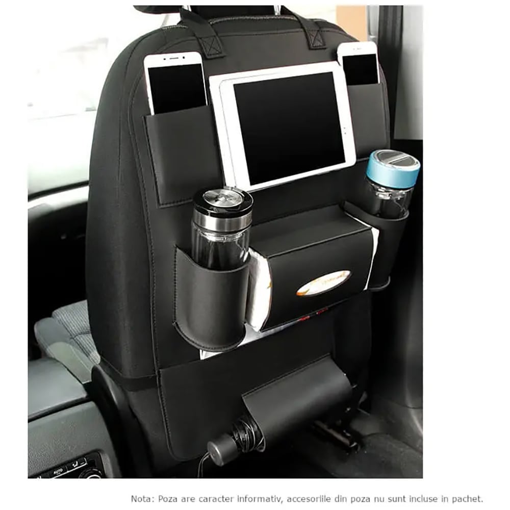 Organizator scaun ROLL FAST 10250R, 56 x 40 cm, negru