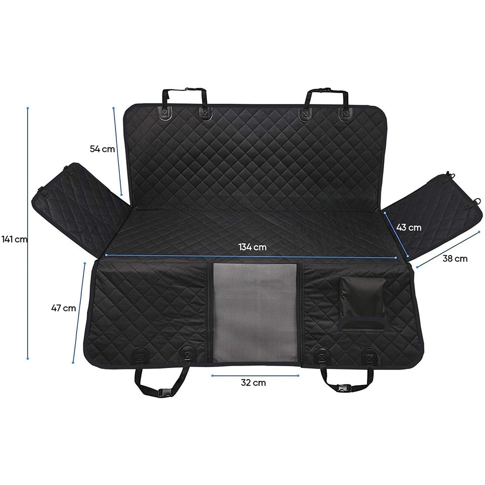 Husa protectie animale bancheta ROLL FAST 10510R, 141 x 134cm, negru