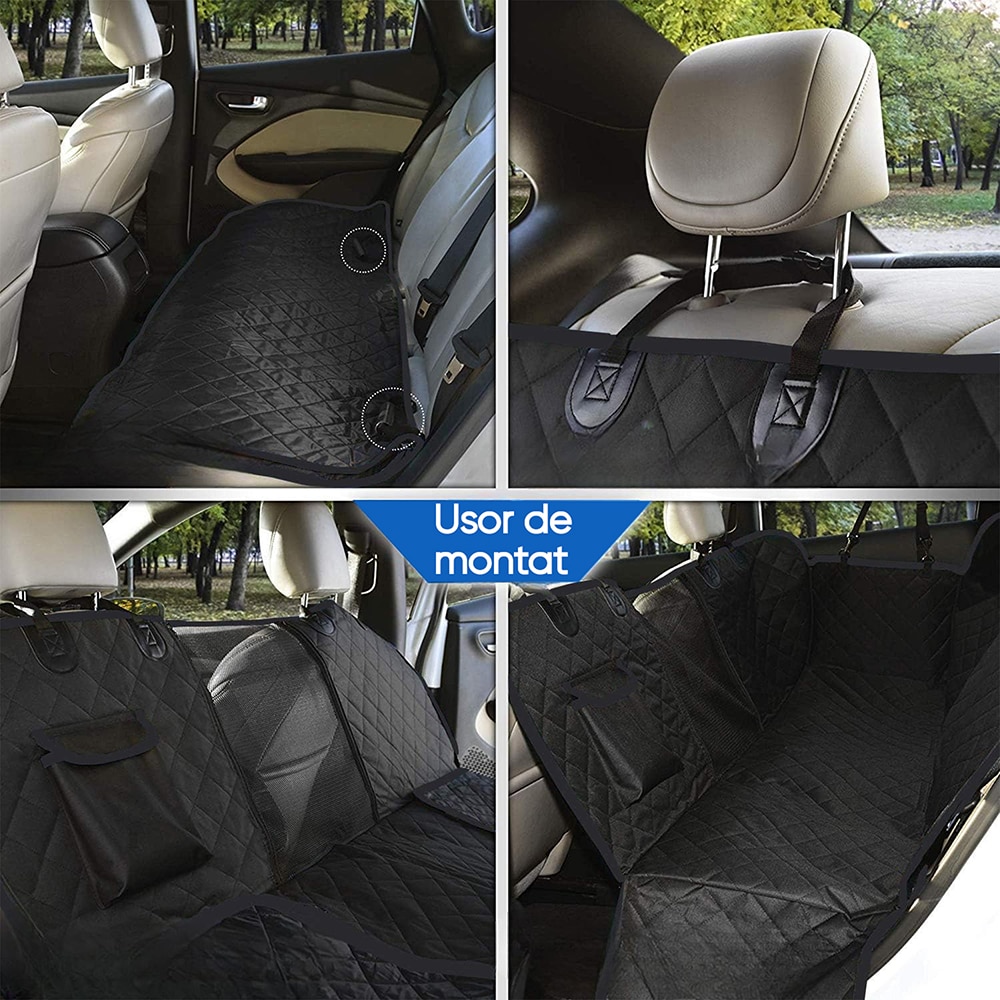 Husa protectie animale bancheta ROLL FAST 10510R, 141 x 134cm, negru