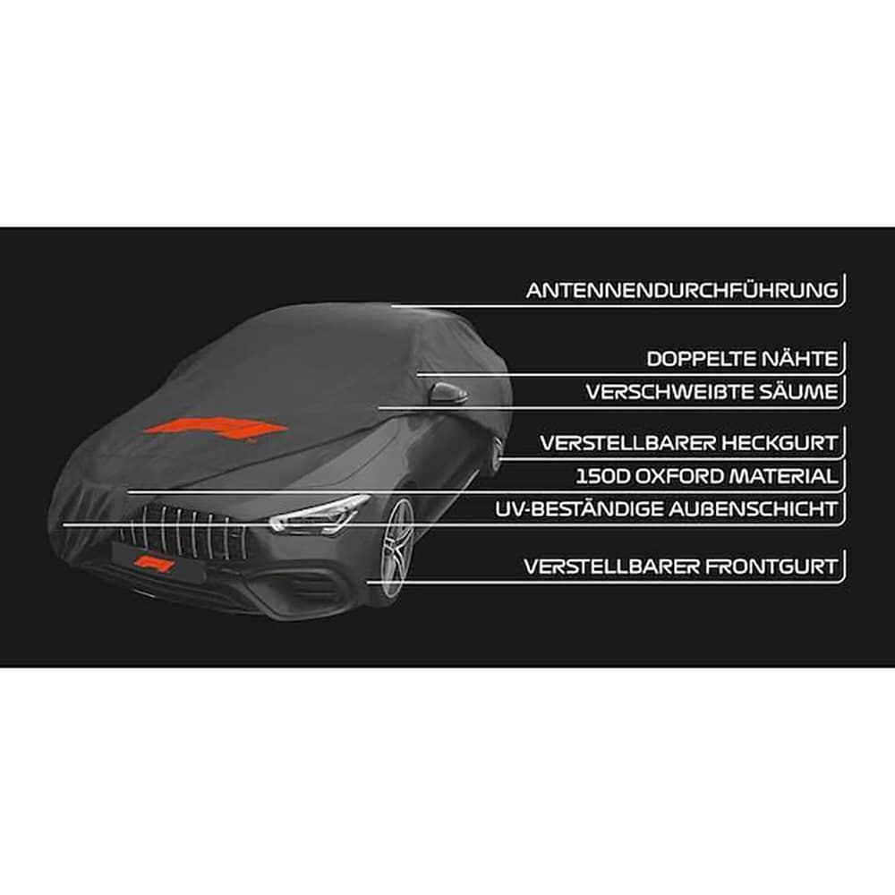 Prelata auto FORMULA 1, L, negru