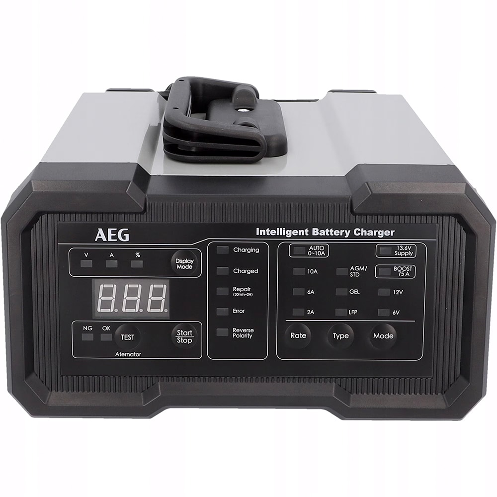 Redresor auto AEG CW10, 6V/21V, 10A, negru