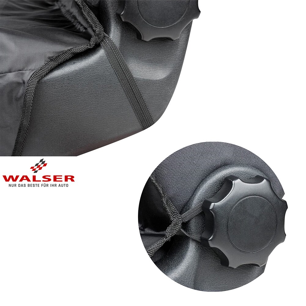 Husa scaun WALSER Outdoor Sports, poliester, gri-negru