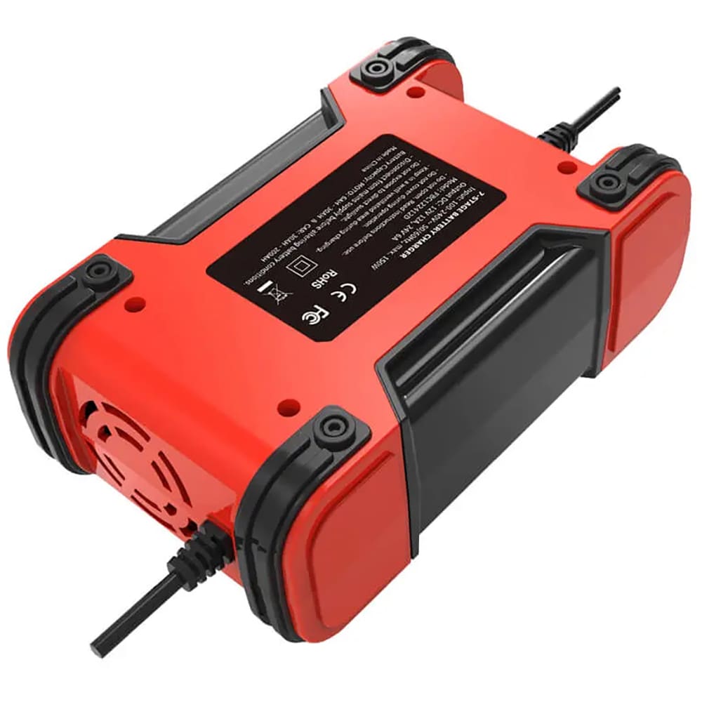 Redresor auto FOXSUR 12242R, 12V 12A 24V 6A, negru